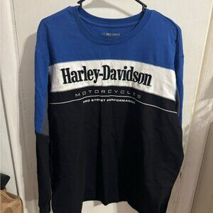 Harley-Davidson Blue Crew Neck Shirt